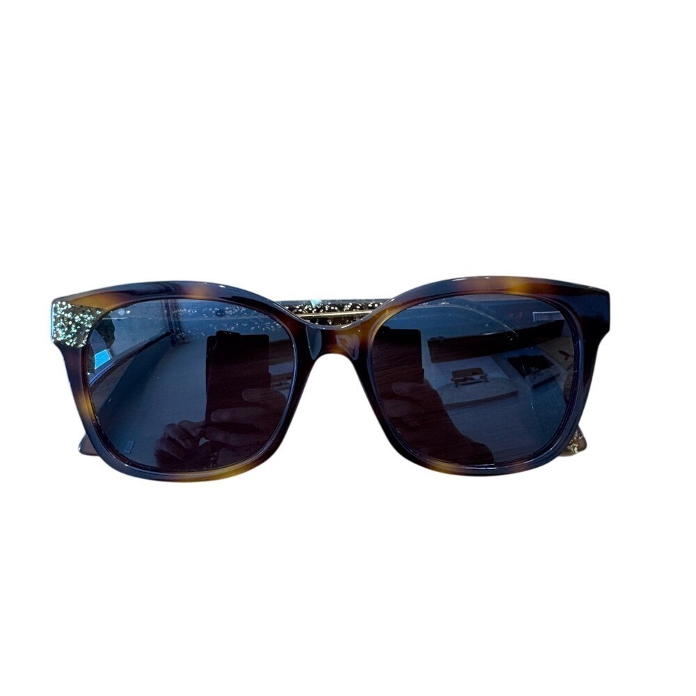 Jimmy Choo Tortoise Glitter Sunglasses 150 Q9W 140